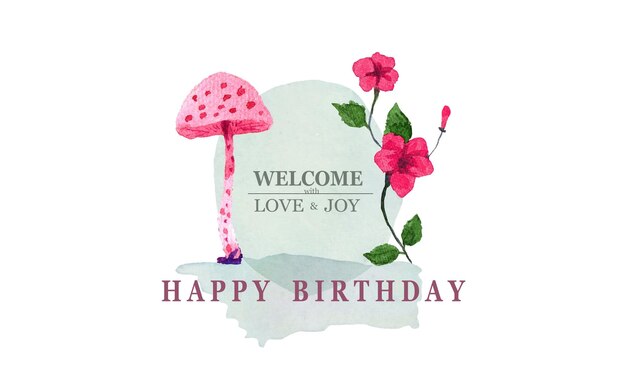 Vector online greeting template