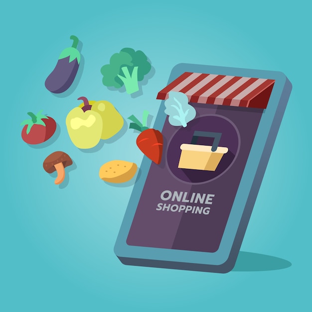 Online grocery shopping store