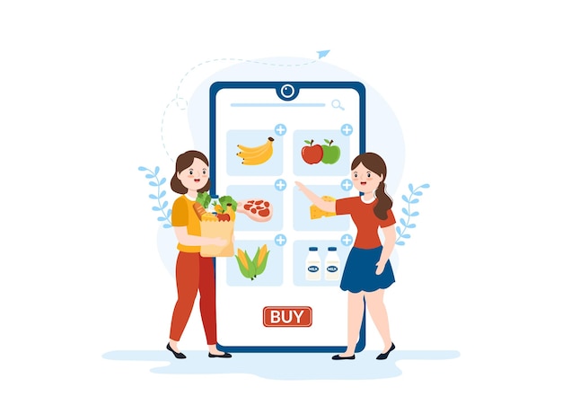 premium-vector-online-grocery-store-or-supermarket-to-order-daily
