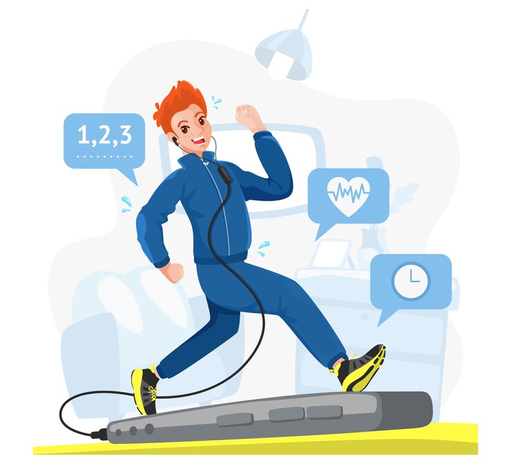 Vector online gym during stay at home
