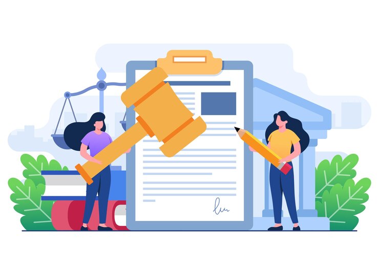 Vector online juridisch advies juridische bijstand in het bedrijfsleven juridisch advies recht en justitie