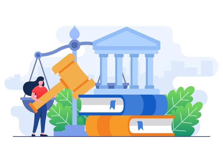 Vector online juridisch advies juridische bijstand in het bedrijfsleven juridisch advies recht en justitie