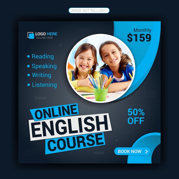 Языке post. English course Flyer. Flyer for Education. Flyer in English. Flyer English Creative course.