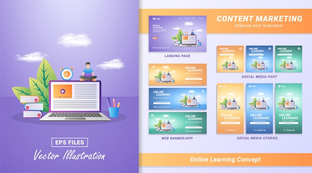 Online learning concept