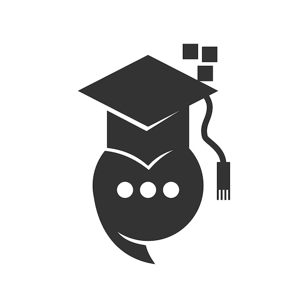 Курсы онлайн-обучения Шаблон логотипа Иконка Иллюстрация Фирменный стиль