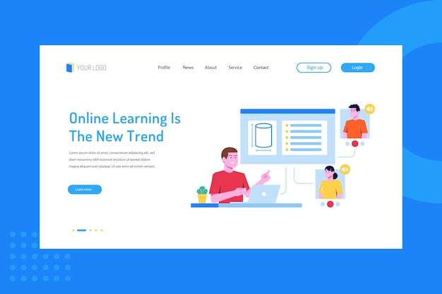 Online learning is the new trend on landing page