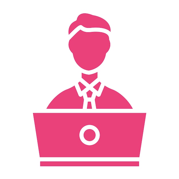 Online leren Vector Icon Design Illustratie