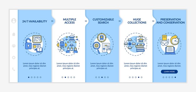 Online library benefits onboarding template