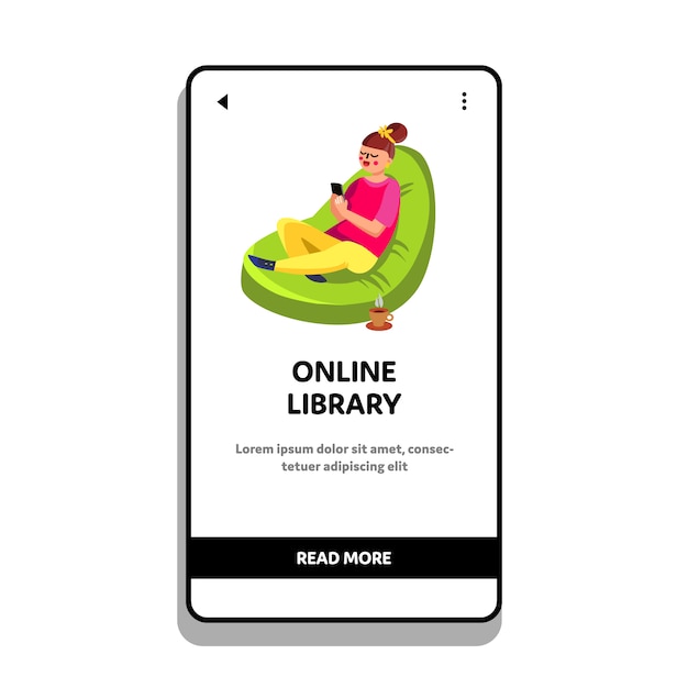 Online library for reading e-book in phone