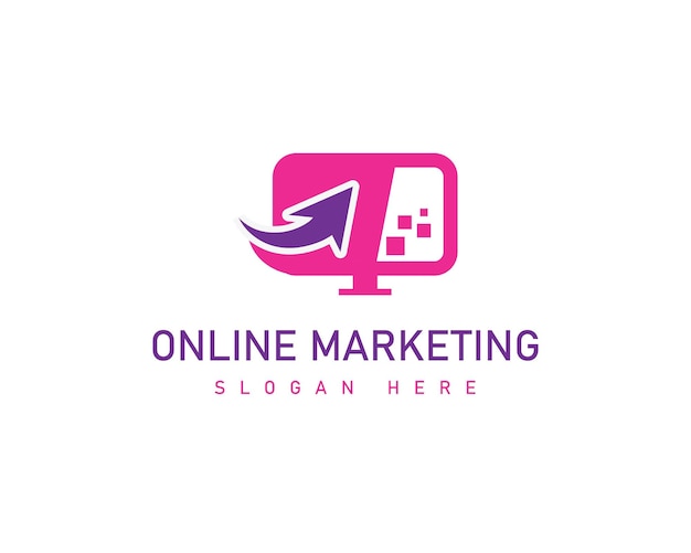 オンラインマーケティングのロゴデザイン