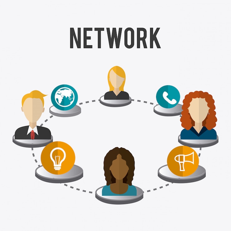 Vector online media design.
