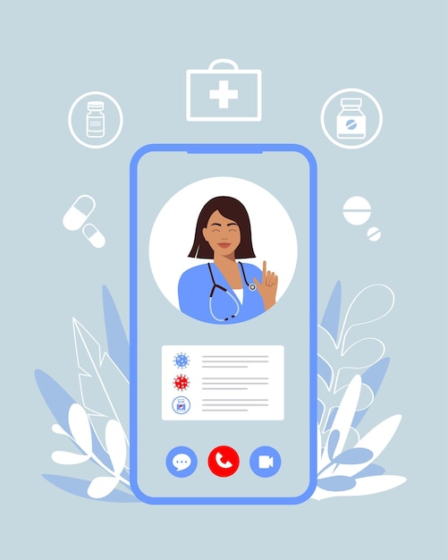 온라인 의료상담 스마트폰에서 온라인 의사상담 기술