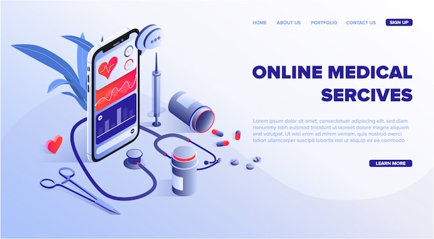 online medical services web template