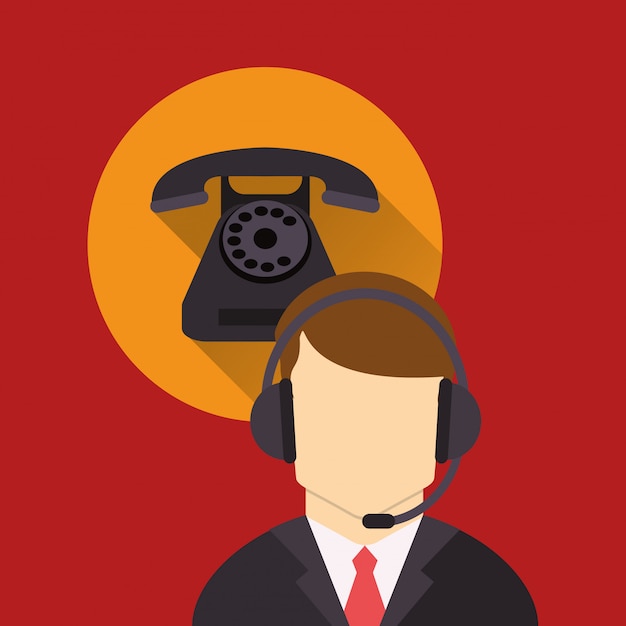 online ondersteuning of call center gerelateerde pictogrammen afbeelding