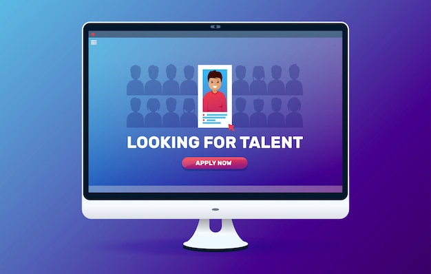 Online op zoek naar talent. Open vacature.