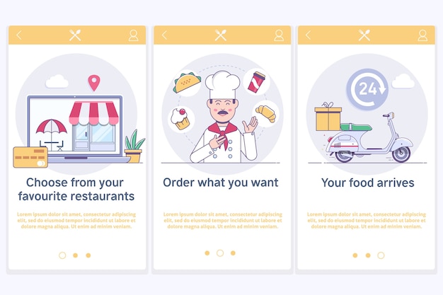Online ordering and fast food delivery