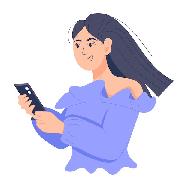 Online payment handy flat illustration