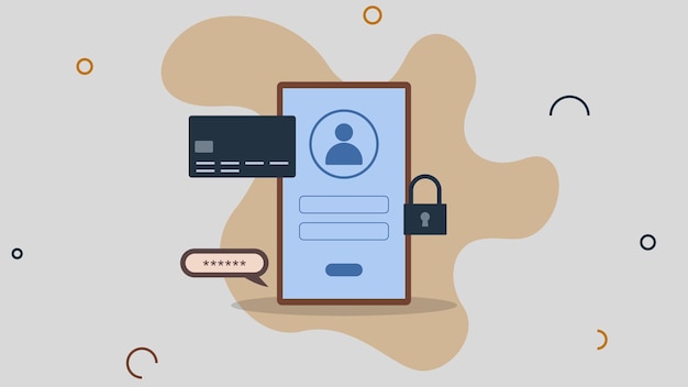 online payment security transaction internet banking digital technology transfer pay concept