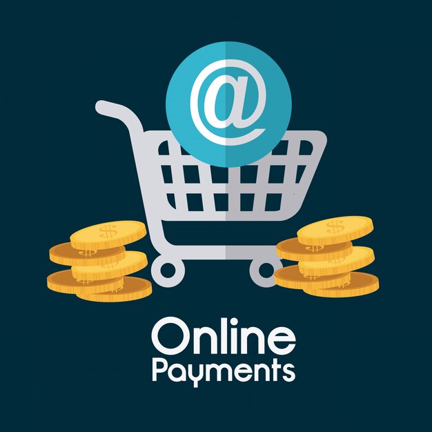 Vector online payments design.