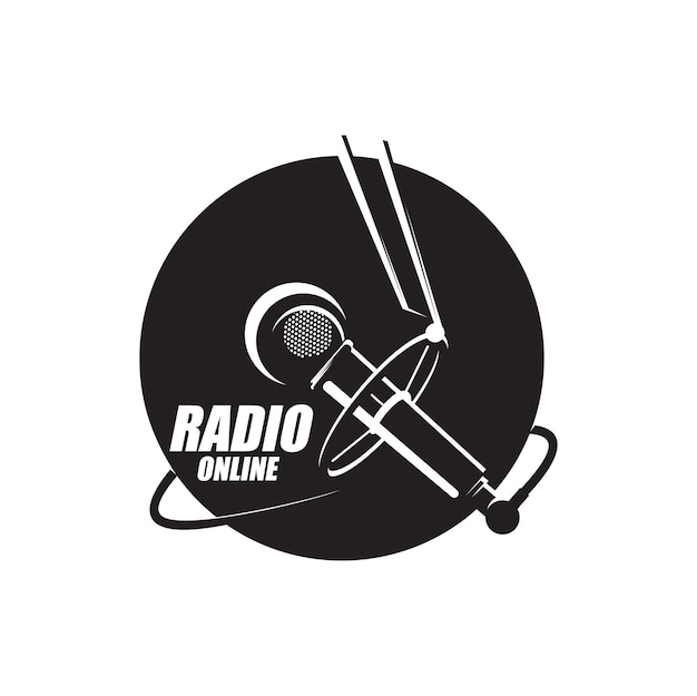 Online radio icon radio station podcast or music