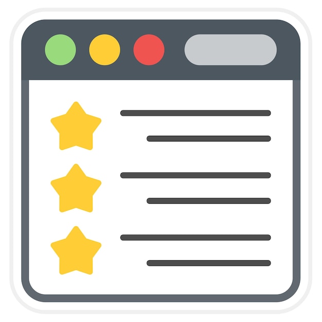 Online Rating Flat Illustration