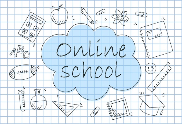 Online schoolconcept