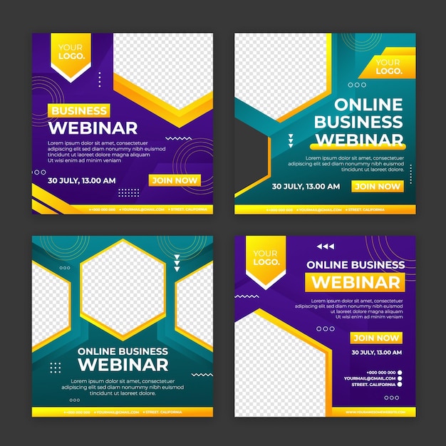 online seminar social media post