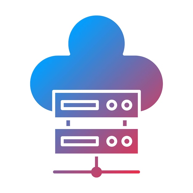 Online server icoon vector afbeelding Kan worden gebruikt voor Web Hosting