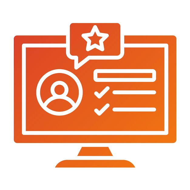 Vector online service icon style