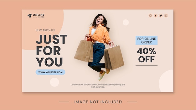 Online Shop Ads Banner Template