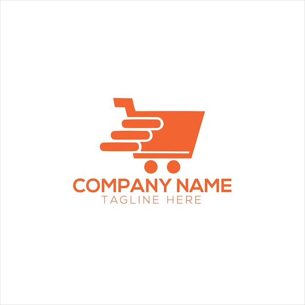 Vector online shop logo design template shopping logo vector