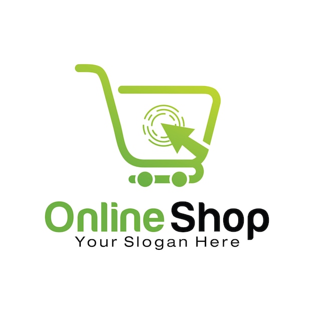 Online Shop logo design template