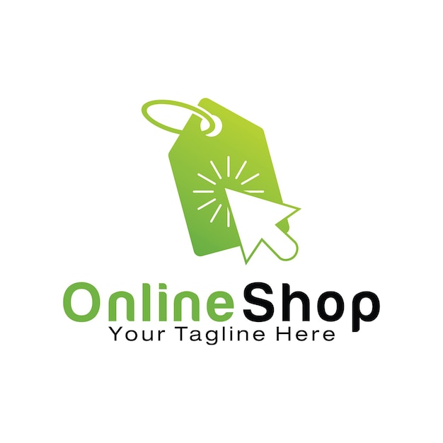 Online Shop logo design template