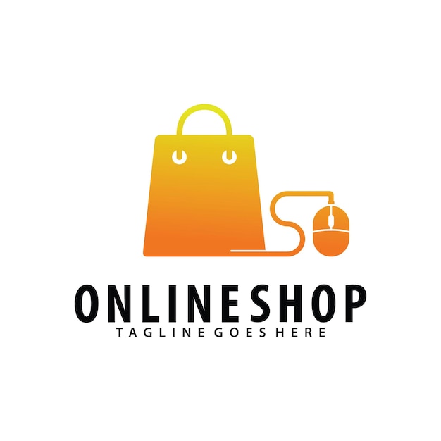 Online Shop logo design template