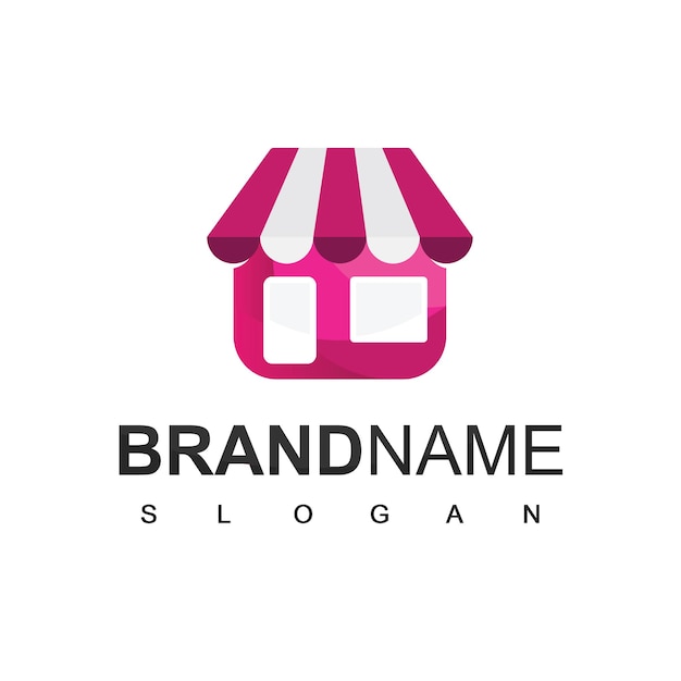 online shop logo design template