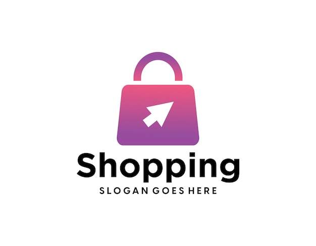 online shop logo designs template vector simple shopping logo icon