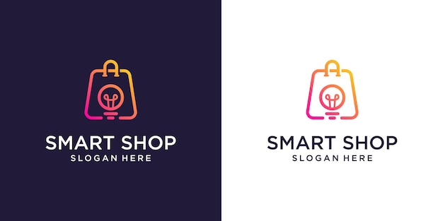 Online shop logo designs template