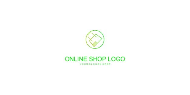 Online shop logo designs with the latest premium vector styles