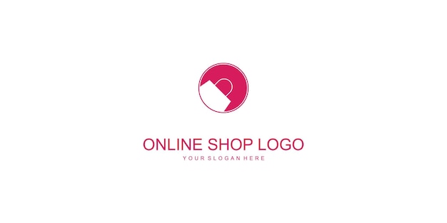 Online shop logo designs with the latest premium vector styles