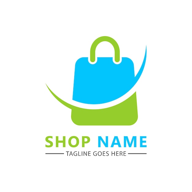 Online shop logo. ecommerce logo sopping logo