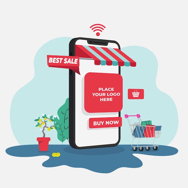 Shopping online per smartphone