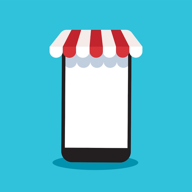 Shopping online su applicazione e concetto mobile, marketing digitale online