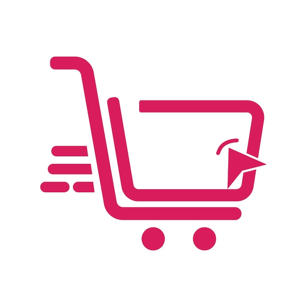 Online shopping cart logo