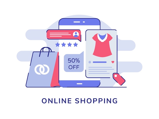 Online shopping comment rate star discount