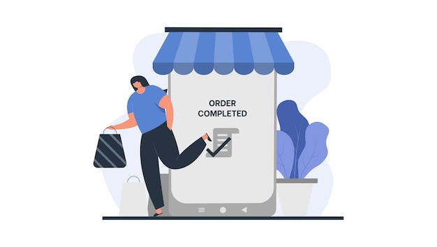 Online Shopping Concept Illustration