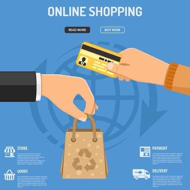 Concetto di shopping online