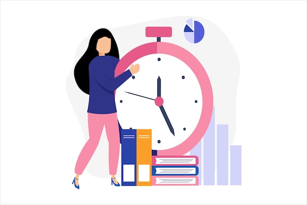 online shopping flat illustration design