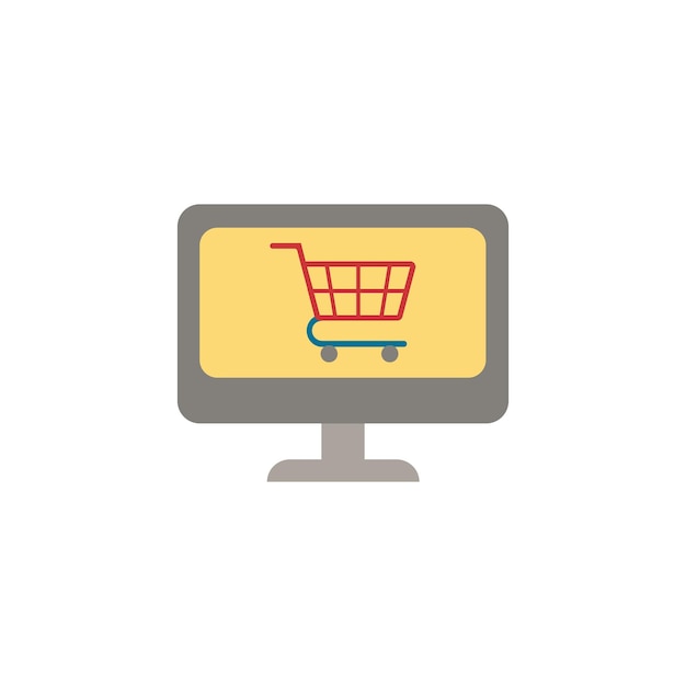 Online shopping icon simple element from ecommerce collection creative online shopping icon for web design templates infographics and more