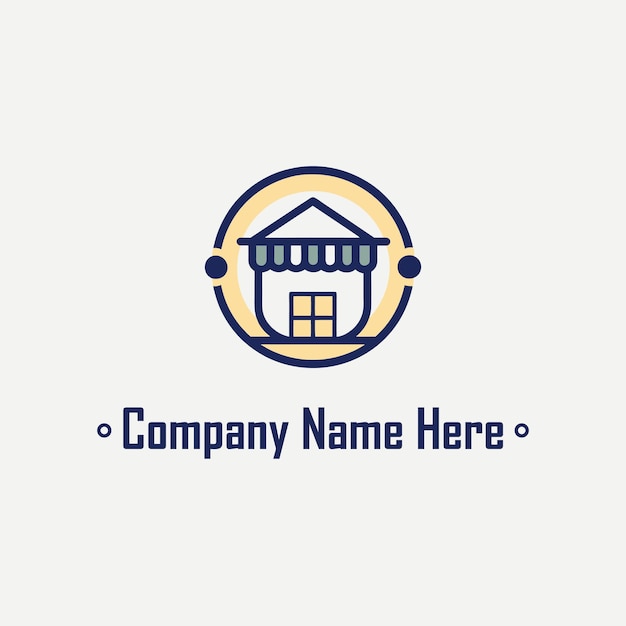 온라인 쇼핑 로고 디자인 템플릿 개념 eCommerce 평면 또는 비즈니스