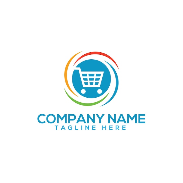 Vector online shopping logo